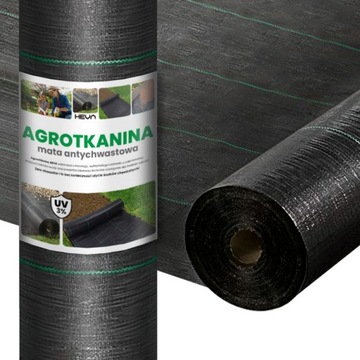 Agrotkanina antychwastowa agrowłóknina 70g czarna 0,8x50m UV 3%