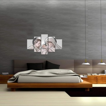 СОВРЕМЕННАЯ КАРТИНА СВЯТОЕ СЕМЕЙСТВО 83х145см НА СВАДЬБУ