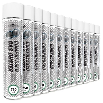 12x AABCOOLING SPRĘŻONE-POWIETRZE 750ml RURKA-15cm