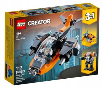 LEGO CREATOR 3 w 1 CYBERDRON 31111 PREZENT