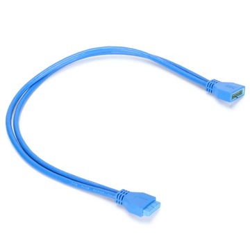 УДЛИНИТЕЛЬ USB 3.0, 20-контактный разъем «папа-мама», 50 см.