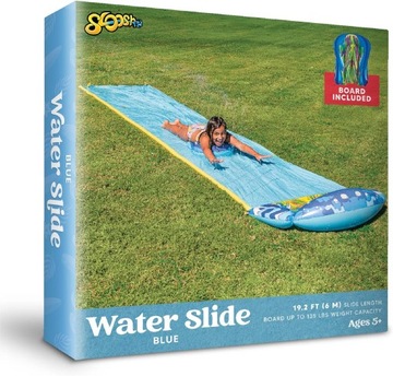 ŚLIZG WODNY ZJEŻDZALNIA WODNA SLIDE 6M + DESKA ZESTAW