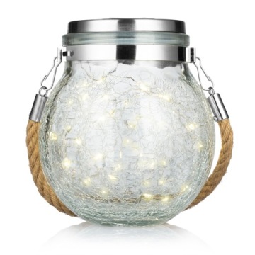 СОЛНЕЧНАЯ САДОВАЯ ЛАМПА JAR Солнечный фонарь - 20LED XXL - 2 ШТ.