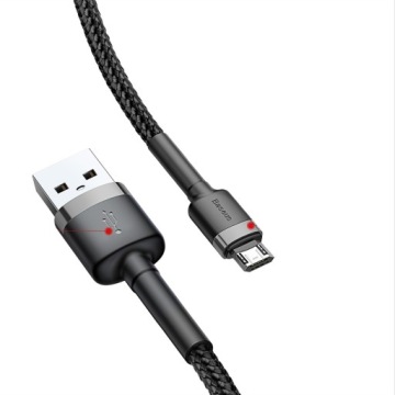 КАБЕЛЬ BASEUS КАБЕЛЬ ЗАРЯДКИ MICRO-USB ПРОЧНЫЙ, ДВУСТОРОННЯЯ ВИЛКА, 1,5 А, 2 М, 200 СМ