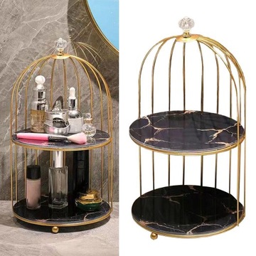 Настольный органайзер для духов с птичьей клеткой