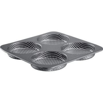 Forma do pieczenia, perforowana na 4 bułki burgerowe Ø 12 cm