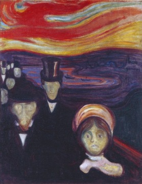 MUNCH EDVARD Niepokój obraz na płótnie