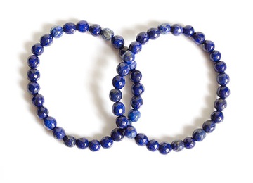 Naturalny LAPIS LAZULI Piryt KULE fasetowane 6mm