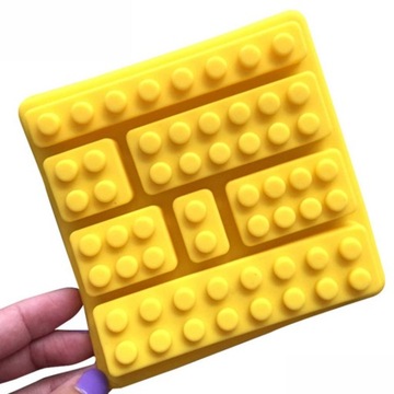 Forma foremka silikonowa do mydła mydełek KLOCKI LEGO 7 szt,