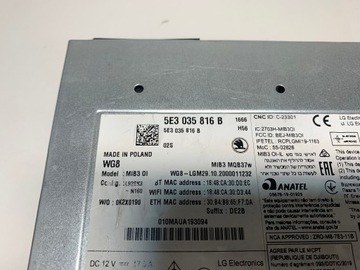 Считыватель навигации SKODA OCTAVIA IV 5E3035816B