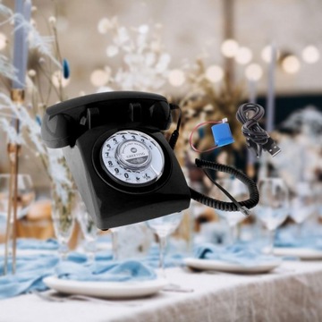 Проводной настольный телефон в стиле ретро с набором номера Revolve