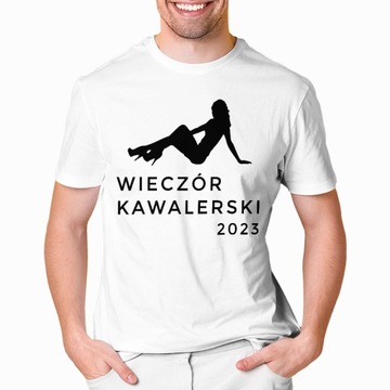KOSZULKA NA WIECZÓR KAWALERSKI ŚMIESZNE PREZENT | XL