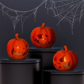 ТЫКВЫ СО СВЕЧАМИ, УКРАШЕНИЕ НА ХЭЛЛОУИН