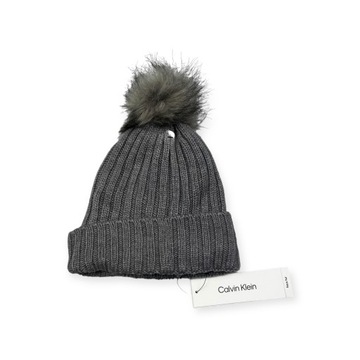 Zimowa piękna czapka damska CALVIN KLEIN ONE SIZE