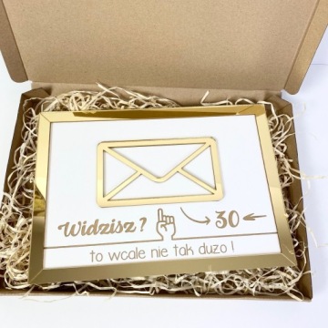 Подарок на день рождения 30 40 50 60 Зеркало в золотой раме