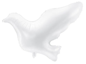 Balon foliowy Gołąb, biały, Chrzest Komunia 77 cm