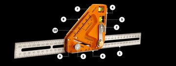 УНИВЕРСАЛЬНЫЙ ИНСТРУМЕНТ УГЛОВОЙ 10в1 Roofus Standard