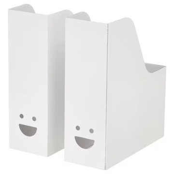 IKEA segregator TJABBA biały na dokumenty 2szt
