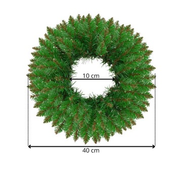 STROIK ŚWIĄTECZNY WIANEK DEKORACYJNY OZDOBA WIENIEC NA DRZWI NA STÓŁ 40 CM