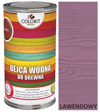 COLORIT BEJCA WODNA DO DREWNA 0,5L 500ML LAWENDOWY