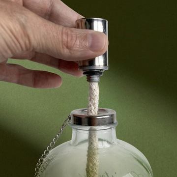 Стеклянный набор масляных ламп ЛАМПА с маслом 1л