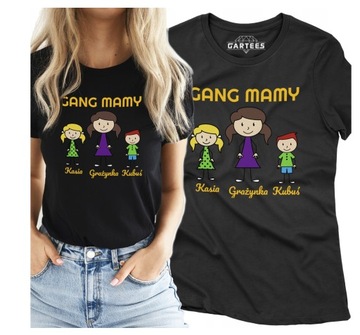 KOSZULKA DAMSKA DLA MAMY DZIEŃ PREZENT GANG MAMA