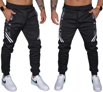 DRESOWE SPODNIE MĘSKIE JOGGERY DRESY SPORTOWE