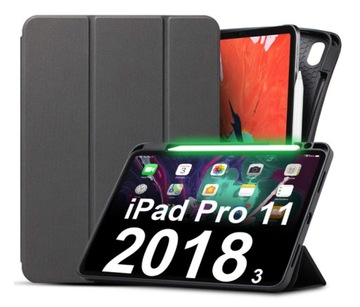 Etui z klapką na tablet Aunote do Apple iPad Pro 11 2018 czarny