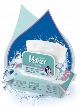 Туалетная бумага VELVET INTIMA 48 увлажненная