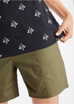 EA55 БЛУЗКА ЖЕНСКАЯ BONPRIX С УЗОРОМ КАРМЕН 36/38 ЧЕРНАЯ