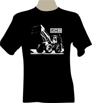 KOSZULKA T-shirt z nadrukiem traktor JCB 4CX