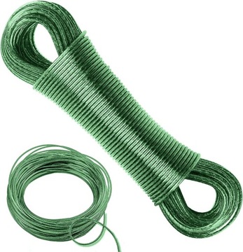 20 m linka do prania z rdzeniem stalowym na zewnątrz – 3 mm ze stabilnym rd
