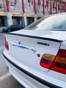 BMW 3 E46 Спойлер на заднюю дверь с АБС, черный глянцевый