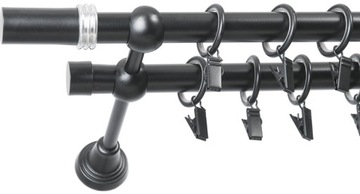KARNISZE METALOWE KARNISZ PODWÓJNY FI 19 / 120 CM
