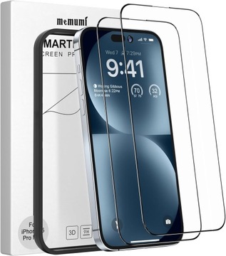 Zestaw 2 szkieł hartowanych do iPhone'a 15 Pro 6.1'' Memumi
