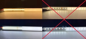 LUSTRO LED 80 cm COB 480 LED/1 m OKRĄGŁE LEDOWE WODOODPORNY ZASILACZ IP67