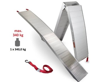 RAMPA NAJAZD PODJAZD ALUminiowy do 340kg (1x340kg)