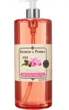 Savonnier de Provence Rose Liquid Soap Hand & Body Żel Róża 1000 ml