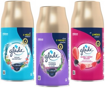 GLADE Zapasy do dyfuzora Ocean Adventure, Lavender & Aloe, Bubbly Berry MIX