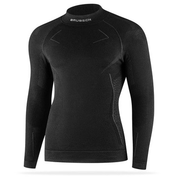 Wełniana bielizna termoaktywna męska bluza na narty BRUBECK 78% merino XXL