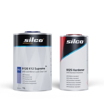 Lakier bezbarwny Silco 9120 X12 1,5l KPL + kubek