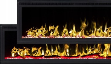 3D настенный электрический светодиодный камин, встроенный ROYAL 42, ширина 106 см, ОБОГРЕВ
