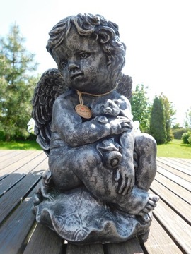 Садовая статуя, бетонная фигурка ангела, большая