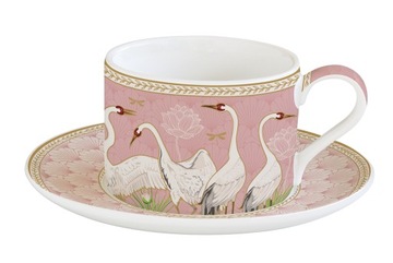 FILIŻANKA SPODEK PORCELANA DANCING HERONS 240 ML