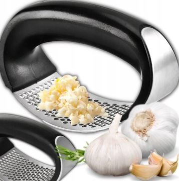 WYCISKACZ DO CZOSNKU PRASKA SIEKACZ WYCISKARKA RĘCZNA STALOWA ZGNIATACZ