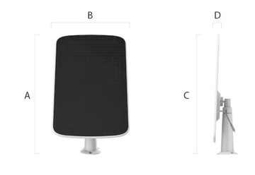 Солнечная панель EZVIZ CS-CMT-Solar D для IP-камер