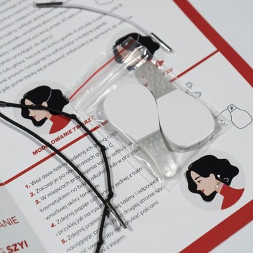 TAŚMA DO TWARZY IBRA SECRET LIFT BEIGE 40SZT