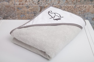 БАННОЕ ПОЛОТЕНЦЕ С КАПЮШОНОМ 100см LAPSI