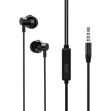 BM35 Słuchawki audio Jack 3.5mm z mikrofonem METAL