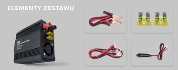 Преобразователь напряжения Newell с модифицированной синусоидой - 12 В/230 В, 300 Вт